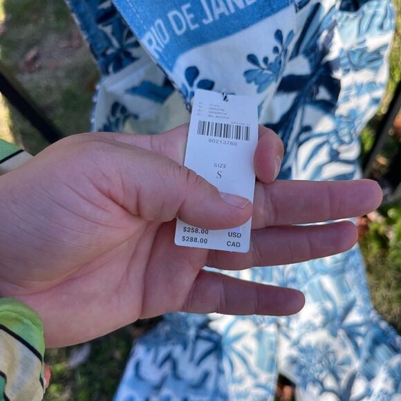 FARM Rio Printed Overalls NWT - Picture 9 of 9